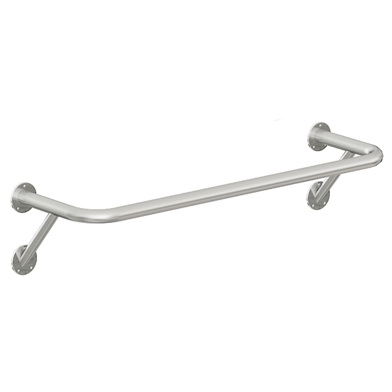 SaryEdge Wall-Mounted Clothing Garment Rack, Modern Simple Store Display Stand Bar, Multi-purpose Hanging Rod Metal Pipe Clothes Closet,Silvery-120CM,Silvery-120CM