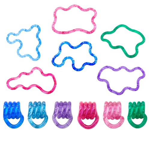 Eralivmart 6 Piece Twisty Fidget Toy Set Sensory Stress Relief for Adults
