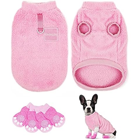VSSHE Suéter para Perros con Calcetines, Cálido y Elástico Cover