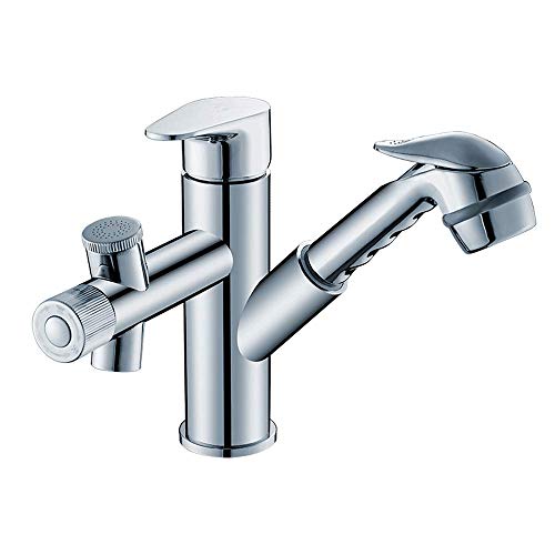 Mitigeur de lavabo en cuivre rotatif chic et durable pour salle de bain