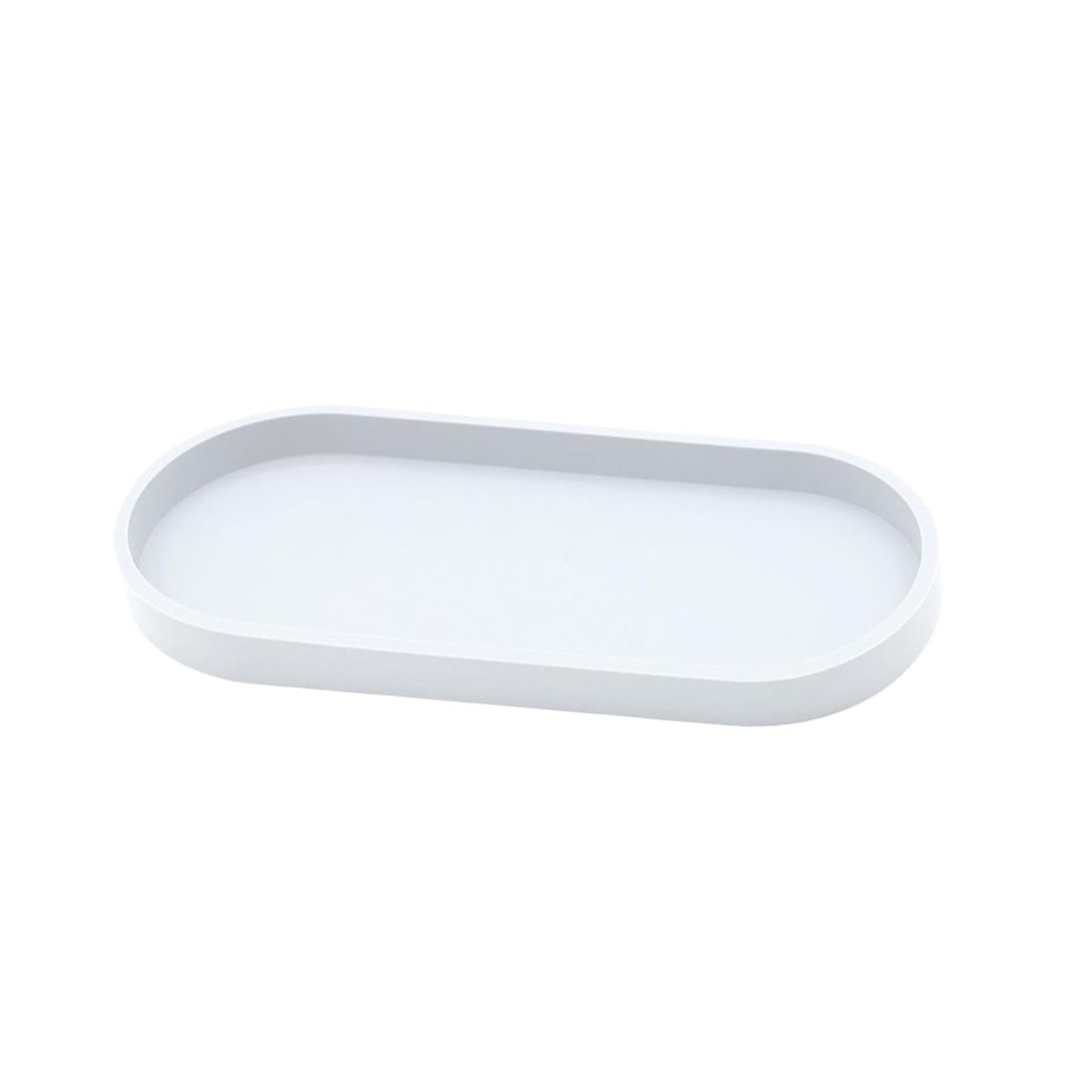 2Pcs Silicone Storage Tray For Bathroom Countertop