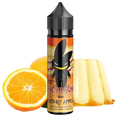 Psycho Bunny - Custard Appeel | 50ML | Ohne Nikotin: 0 mg | 80VG / 20PG | E-Liquid für elektronische Zigaretten Vaper…