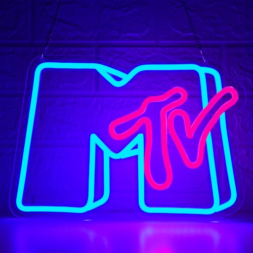Image of Music Neon Sign for Wall Decor Dimmable Music Neon Light Up Sign for Man Cave Neon Lights for Bedroom Led Neon Sign Suitable for Record Studio Bar Nightclub Party Concert Venue Size 13.77*9.64(P004)