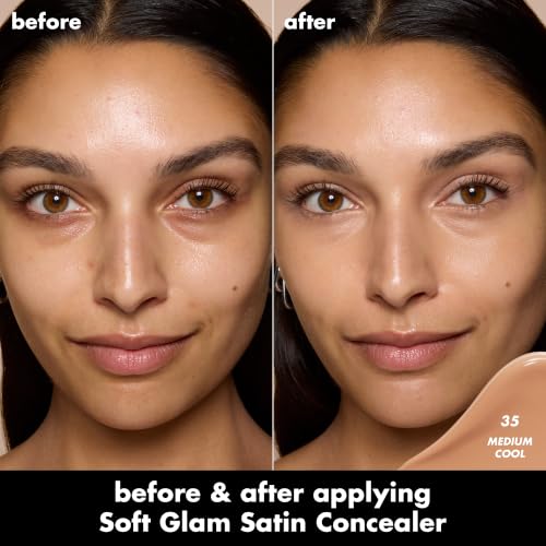 Image of e.l.f. Soft Glam Satin Concealer, Medium Coverage For Blemishes & Under-Eye, Crease-Resistant, Long Lasting, Vegan & Cruelty-Free, 35 Medium Cool