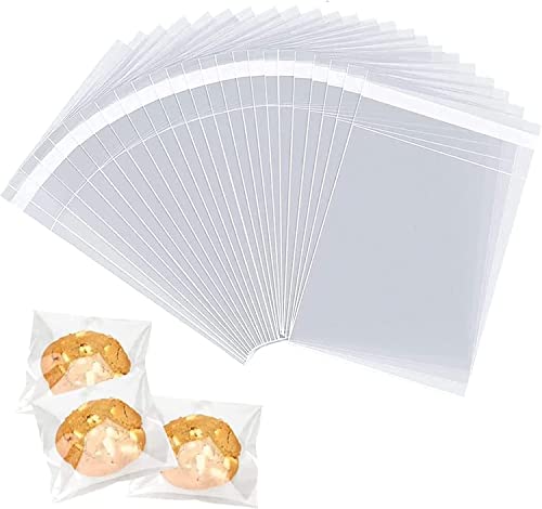 RECON UP Self Seal Cellophane Bags 5X7 (Pack Of 50) Clear Sweet Bags Self Adhesive Cellophane Bags Gift Bags For Different Occasions