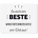 JUNIWORDS Mauspad Mousepad, So Sieht der Beste Marktforschungsberater der Welt aus! (5862785)