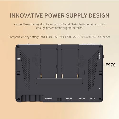 FEELWORLD LUT7 7 Inch Ultra Bright 2200nit Touchscreen Camera DSLR Field Monitor with 3D Lut Waveform Automatic Light Sensor 1920x1200 4K HDMI Input