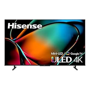 Hisense 65U88KM- 65″ Mini-LED Pro 4K ULED 144 Hz Google TV with Quantum Dot Technology, Dolby Vision Atmos, IMAX Enhanced, Gaming Smart TV with HDR10, HDR10+, HLG (Canada Model) 2023