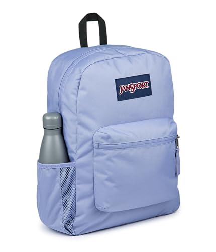 Image of JanSport Cross Town Backpack - Simple Bag for Everyone with 1 Main Compartment, Front Utility Pocket - Premium Class Accessories - Lavender Ash