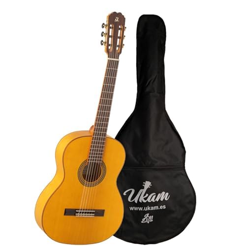 Guitarra Flamenco Triana Admira+Funda Ukam acolchada 5mm.con golpeador incluido(Con Funda)