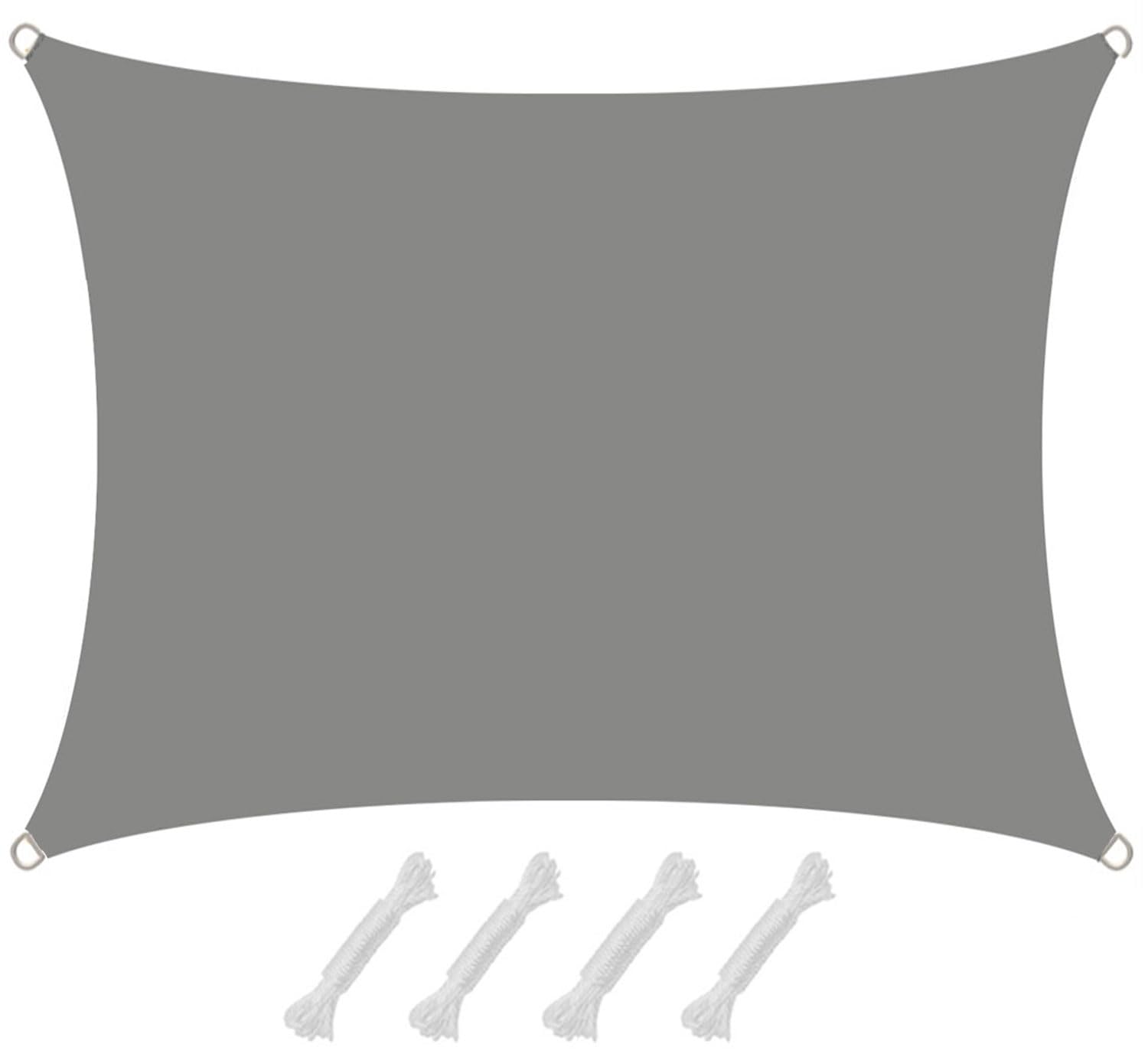 AMANKA 1,5 x 2m Voile d'Ombrage Rectangulaire - 98% UV Protection - Toile d'Ombrage Imperméable Toile Pergola Voiles d'Ombrage Patio Bache d'Ombrage Parasol Toile Imperméable Protege Soleil Terrasse