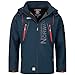 Produktbild Geographical Norway Herren Softshell Funktions Outdoor Jacke wasserabweisend im Bundle mit urbandreamz Beanie (M, Navy TN)