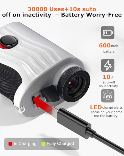 Télémètre de golf avec pente et vibration de verrouillage du mât 7x