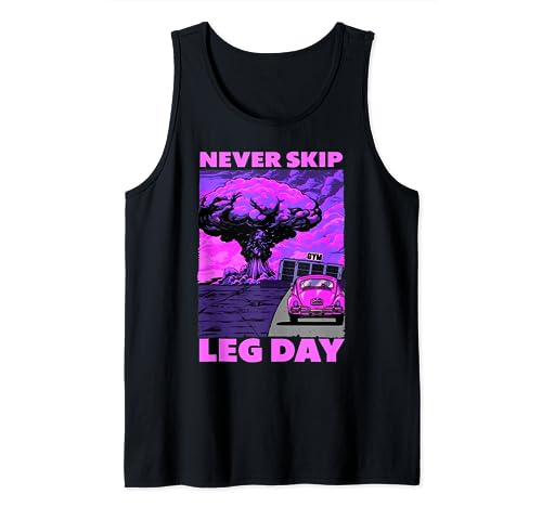 Never Skip Leg Day Levantamiento de pesas Culturismo Gimnasio Entrenamientos Camiseta sin Mangas
