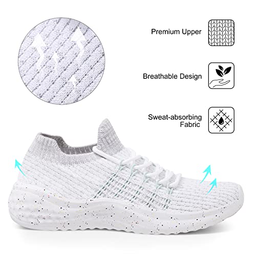Image of Women's Walking Shoes Tennis Athletic Sport Lightweight Slip on Sneakers