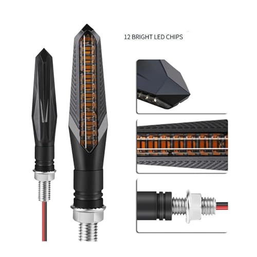 Luces Led para Motocicleta intermitentes de 12V universales kit de 2 unidades 5