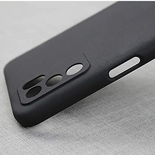 Image of Mobile Back Cover Case for Oppo A16 (Silicone Case|CameraProtection|Black SC1510)