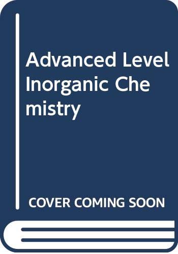 Buy Advanced Level Inorganic Chemistry — BookShops.in