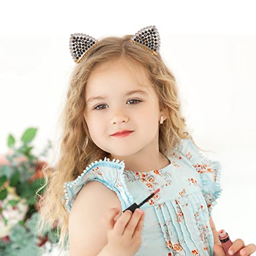 Cat Ears Hair Clips, Bows Barrettes Hair Rhinestones Alligator Clips Hair Accessories For Baby Girls Toddlers Teens #TOP5