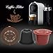 Imagen de Cápsulas de café reutilizables reutilizables para dosificadores para máquinas Nespresso Filtro Negro