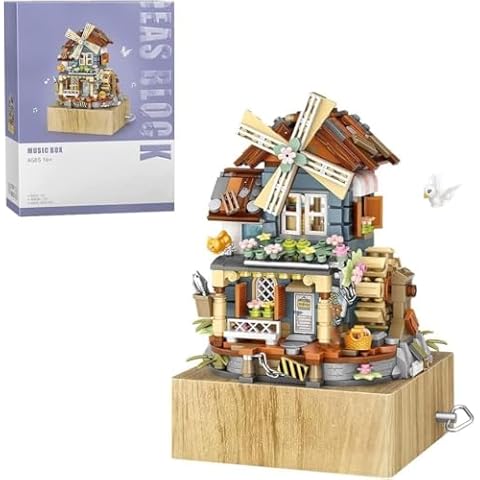 799pcs Windmill Music Box Building Set Cover