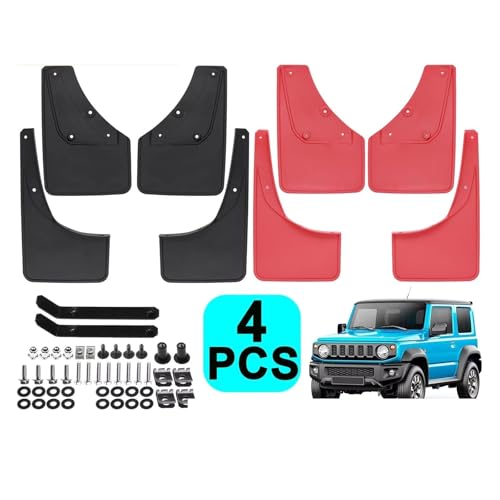 Guardabarros coche para Suzuki Jimny JB74 JB64 2019 2020 2021 traseros y delanteros negros 2