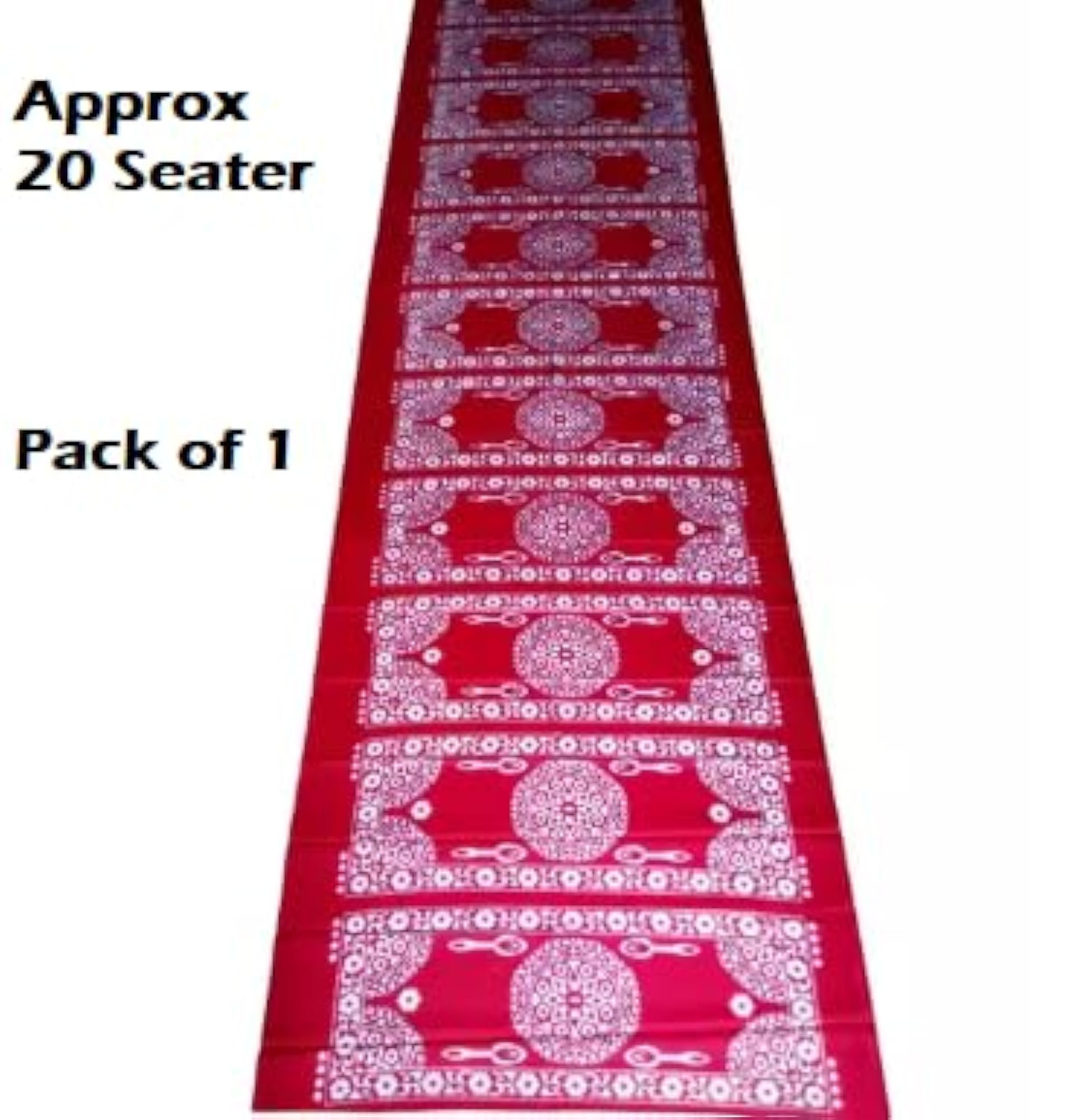 Red Polyester Dastarkhan for Food Serving