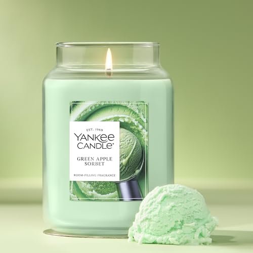 Yankee Candle Green Apple Sorbet Scented Candle, 22oz Large Jar with up to 150 Hour Burn Time, Giftable — view 3
