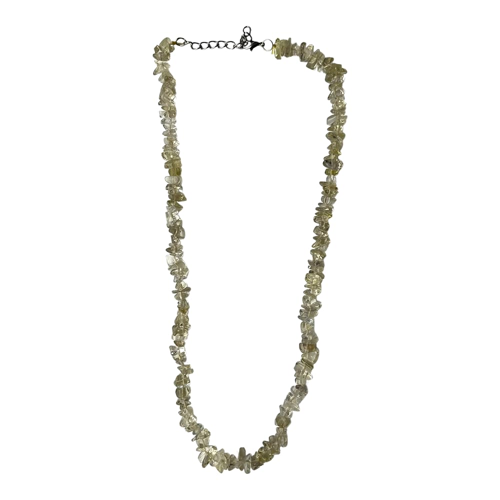 VIE Gemstone Chips Necklace, Lemon Quartz