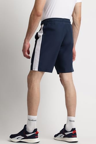 Image of Reebok Men's Woven Polyester Gym Shorts - Lightweight Cooling Training Shorts for Men | Sports Shorts for Men | Workout Running Gym Shorts - Elastic Drawcord Waistband