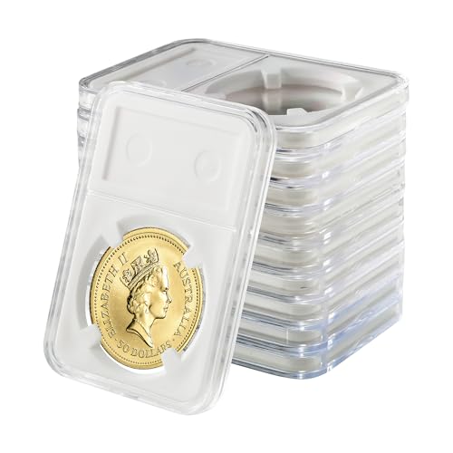 10-Pack Silver Dollar Coin Holders and Display Cases