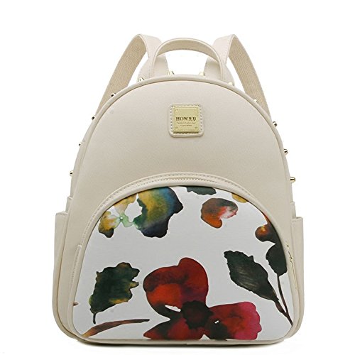 Sac à dos école gonflable blanc imprimé fashion pour ado et étudiant