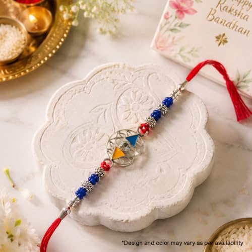 Image of Coloressence Rakhi for Brother, Raksha Bandhan, Multicolor, 1pc (Design and Color may vary as per availability)