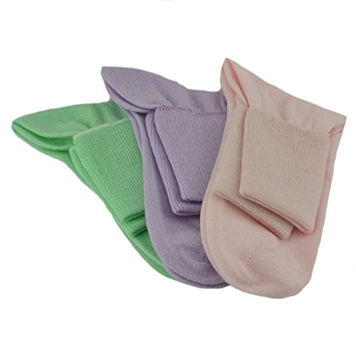 Image of Sierra Socks Women's Cotton Diabetic Ankle Socks, 3 Pair