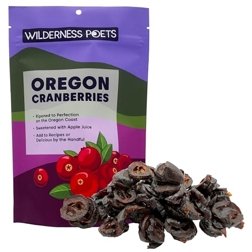 Wilderness Poets Oregon Cranberries (Sweetened with Apples) - Dried Cranberries, 8 Ounce (227 Grams)