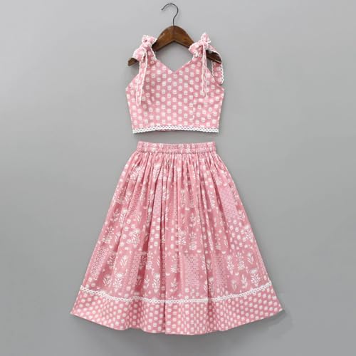 Girls Wedding Ethnic Western Wear Rayon Printed Readymade Traditional Crop Top4