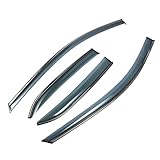 INFINAUTO Window Deflectors Side Tape-On for Toyota Corolla 2020-2026 Hatchback Black Rain Guards
