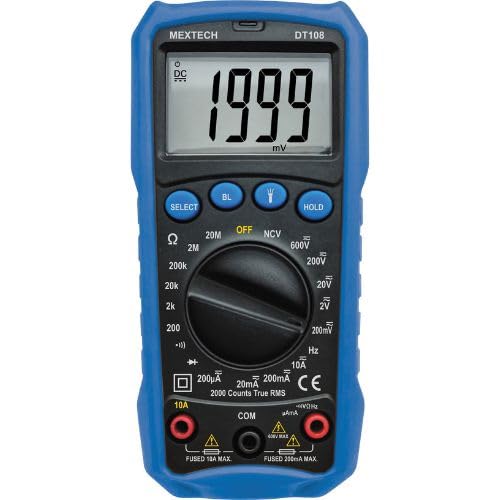 MEXTECH DIGITAL TRUE RMS MULTIMETER DT108