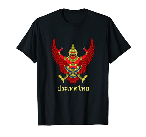 Thailand T-Shirt Thai Coat of Arms Garuda Flag Heraldic Tee