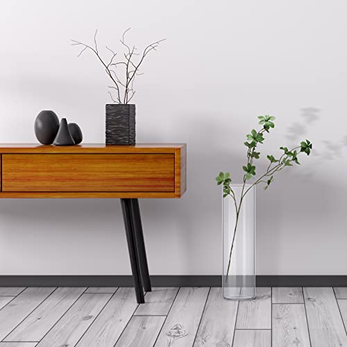 12 Pack Glass Cylinder Vases Clear Flower Vase Tall Floating Candle Holders Centerpiece Vases For Table Home Wedding Decorations Formal Dinners (14 Inch) #TOP5