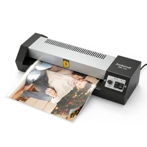 Image of Bankomat Professional Heavy Duty Metal Laminator Machine 13 Inch Wide Hot & Cold Thermal Laminator for A3 A4 A6 Photos ID Cards Certificates Documents with Laminating Sheets