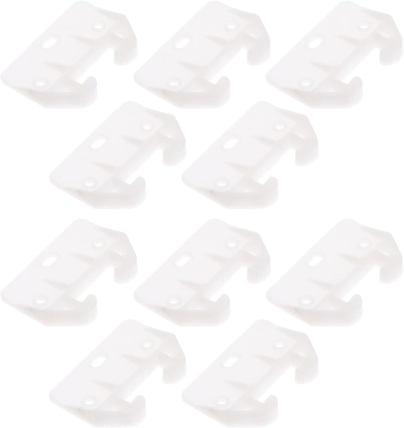 Tofficu 10pcs Plastic Drawer Guides, Center Mount Dresser Drawer Guide