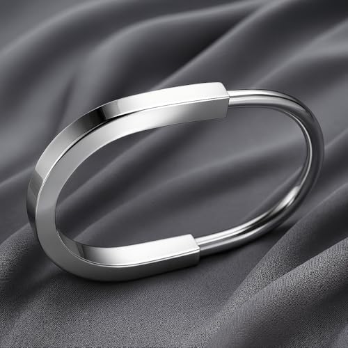 Unisex Vintage U Lock Bracelet, Gift, Lck Design,Lock Bangle,Stainless Steel 18K Gold/Silver Plated,Gift for Her&Him2
