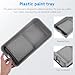 Kisangel 4-inch Paint Tray Set with 1 Plastic Gray Tray and 2 Disposable Liners for Indoor and Outdoor Painting Reusable Painting Tools for Home Improvement