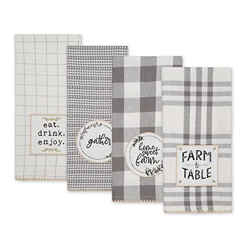 DII-Home-Sweet-Farmhouse-Kitchen-Collection-Dishtowel-Set-18×28-Gray-4-Count DII Home Sweet Farmhouse Kitchen Collection Dishtowel Set 18×28 Gray 4 Count