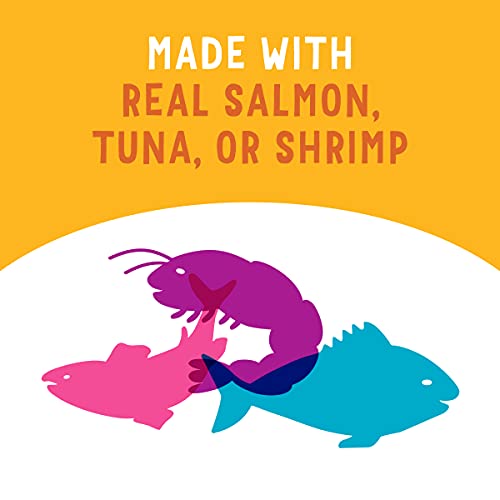 Purina Friskies Grain Free Wet Cat Food Complement Variety Pack, Lil' Soups With Salmon, Tuna Or Shrimp - (30) 1.2 Oz. Cups #TOP3