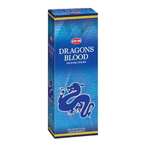 HEM Dragons Blood Blue Incense Sticks | Natural, Pure House & Flower Powder | Aromatherapy Incense For Air Purifier, Cleanness The Aura & Relieving Stress | Gift Set, 120 Count (Pack of 1)