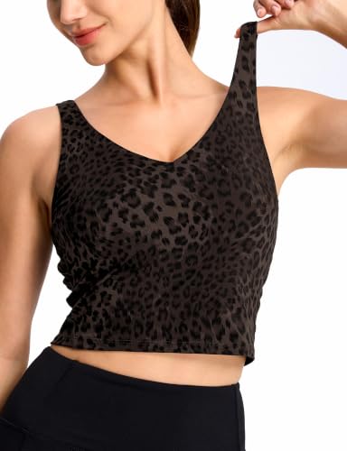 Image of THE GYM PEOPLE Womens' Sports Bra Longline Wirefree Padded with Medium Support