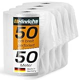 Hinrichs Luftpolsterfolie Rolle 4x 50m x 50 cm perforiert - Ideal für Versand, Verpackung und Umzug - 100% recyclingfähig - Bubble Wrap als Verpackungsmaterial - Noppenfolie - Polstermaterial
