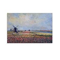 Amazon.co.jp: 画家クロード・モネ 世界名画オランダのチューリップ畑